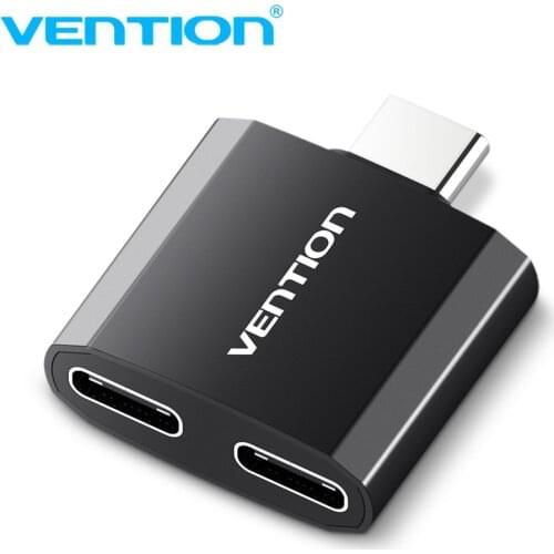 Vention Type-C to Type C Converter Adapter Music and Charge Simultaneously With One Device Samsung Huawei Xiaomi Oppo Honor Oneplus Pixel Compatible