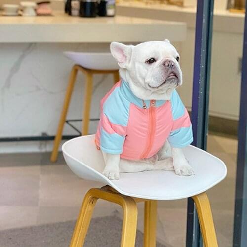 Windproof Dog Clothes Warm Dog Coat Jacket Fat Dogs Costume French Bulldog Pets Clothing For Medium Large Dogs Overalls Pug