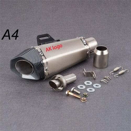 Moto 51mm Motorcycle exhaust pipe mufflersmall hexagon exhaust with DB killer for Z900 MT09 /390 CBR1000 R6 FZ8 R25