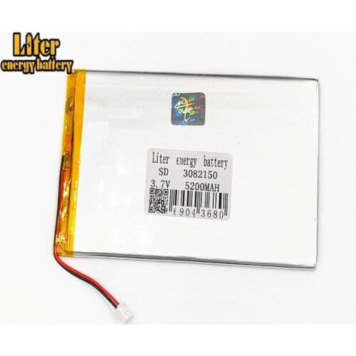 XHR-2P 2.54 5200mAh 3.7V 3082150 polymer lithium battery DIY mobile power supply