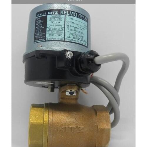 Japan KITZ Kitazawa bronze threaded electric two-way valve EA200-TE female thread switch original