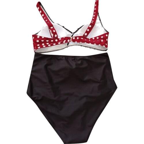 Woman Big Size Womens Swimwear 2021 Bikinis 2021 Mujer Bikini Dots Bikini Sets Two Piece Swimsuits Swimwear Beach Suit