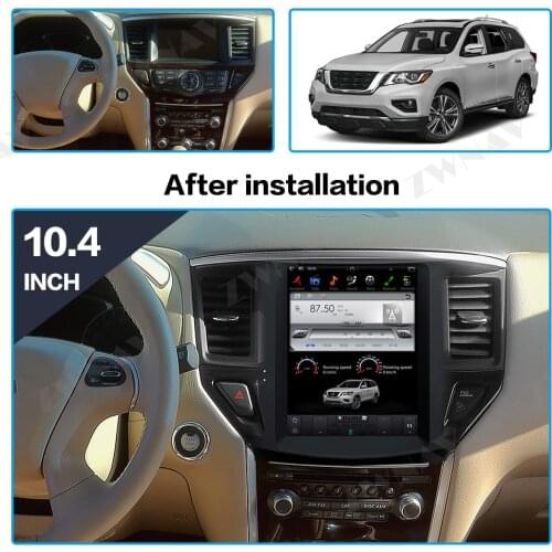 10.4''Tesla Android Car No multimedia Radio DVD player For Nissan Pathfinder 2012+ GPS Navigation Head unit Audio stereo