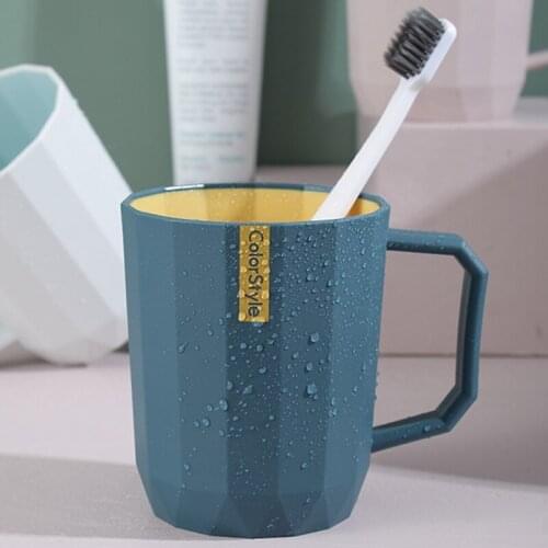10Pcs Home Bathroom Accessories Toothbrush Cup Travel Mug Office Water Bottle Plastic Simple Couple Cup Toothbrush 300ml