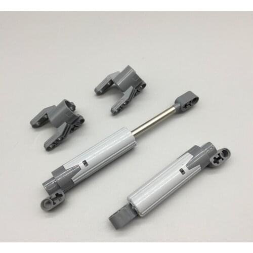 2PCS 61927 actuador lineal técnico con extremos gris azulado oscuro Compatible con 61904 bloques de ladrillo técnica MOC EV3