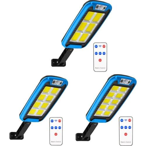 240COB Solar LED Light Outdoor Use Remote Control Waterproof Wireless Sensor PIR Motion Street Garden Solar Lamp