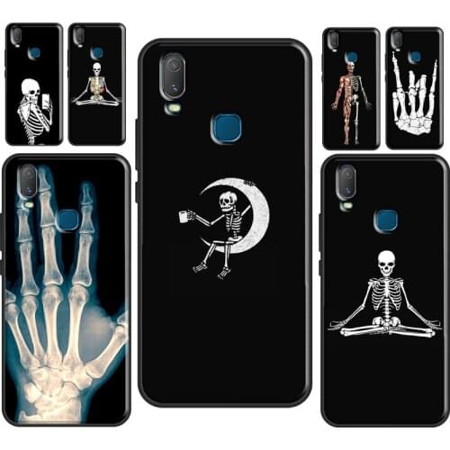 Skeleton Art Case For Vivo Y11 2019 V17 Neo V20 SE Y1S Y12 Y17 Y19 Y20 V11 i Y30 Y50 Y70 Y91C Coque