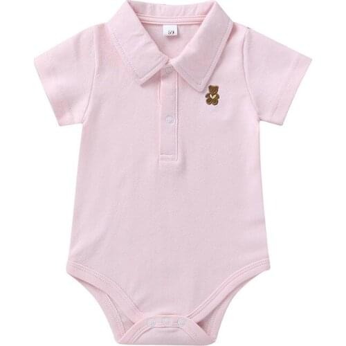 Newborn Baby Body Infant Toddler Baby Boy Girls Short Sleeve Romper Cotton Jumpsuit Clothes Outfits Baby Bodysuit 0-12M