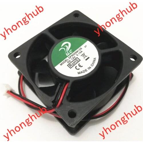 U.C DF6025M12S DC 12V 0.15A 60x60x25mm 2-wire Server Cooling Fan