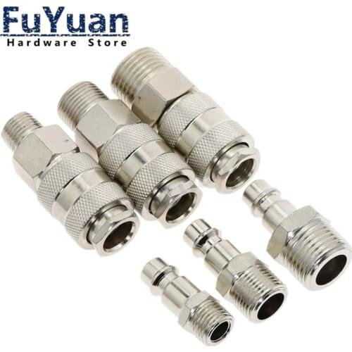 EU Type Quick Push In Connector Pneumatic Fitting High Pressure Coupler Coupling Work On Air compressor European standards