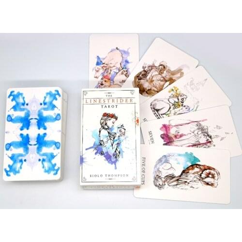 78 Cards Deck The Linestrider Tarot Full English Oracle Mysterious Divination Fate Family Party Board Game Card