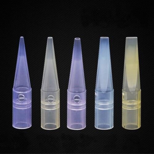 Long Needle Nipples Caps For Plastic Tattoo Nozzle Tip Cap Needle Tube Semi Permanent Makeup Tattoo Machine Supply