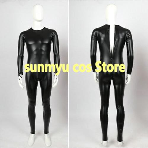 Masked Rider Kamen Rider Black PU bodysuits stretch leather super sentai Cosplay Costume,Custom Size Halloween