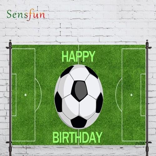 LEVOO Background For Photo Studio Football Game Birthday Sport Soccer Photocall Photobooth Decor Studio Custom Shoot Prop