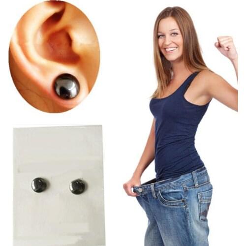50% Hot Sale Weight Loss Slimming Ear Stimulating Acupoints Magnetic Stud Therapy Earrings