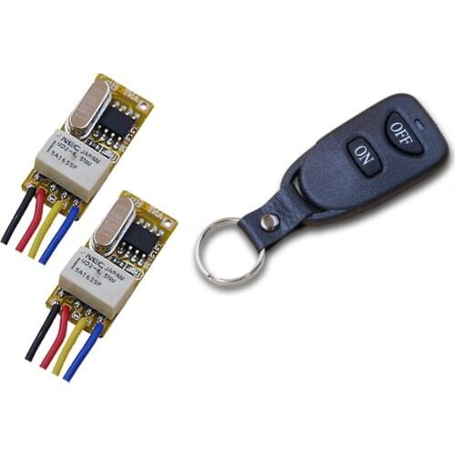 New Design DC3.7V 4.5V 5V 6V 9V 12V Multi-Function RF Wireless Consoles Radio Switch Remote Control Receiver with Transmitter