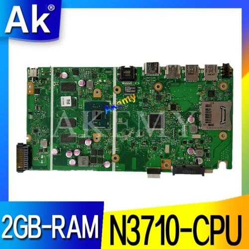 NEW!X541SA mainboard REV 2.0 For Asus X541 X541S X541SA laptop motherboard Test ok N3710-CPU 4 Cores + 2GB-RAM