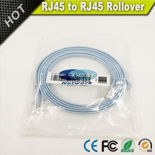 NO.1 NEW RJ45 to RJ45 Rollover Console Cable Cable 72-1259-01 6feet for cisco