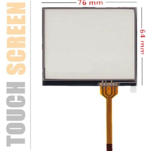 New 3.5''Inch TouchScreen 76mm*64mm 4 wire for GPS Navigator MP4 MP5 Resistance Handwritten Touch Panel Screen Glass Digitizer