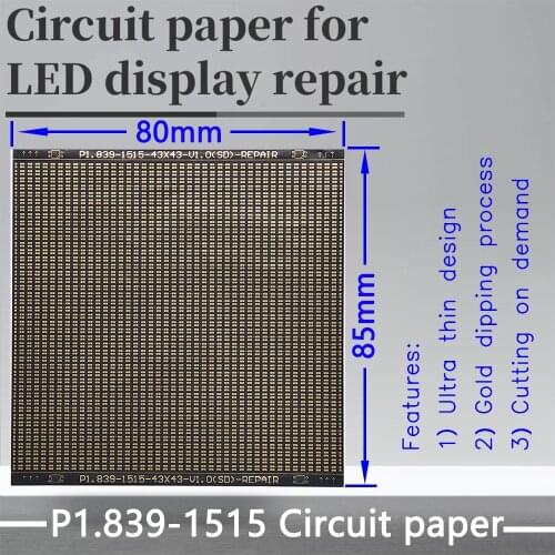 P1.8X Series Circuit Paper LED Module PCB Pad Repair P1.839-1515 80X80mm Pad Paper To Repair PCB During Installation