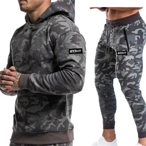 RUASPV Mens Camouflage Hoodies