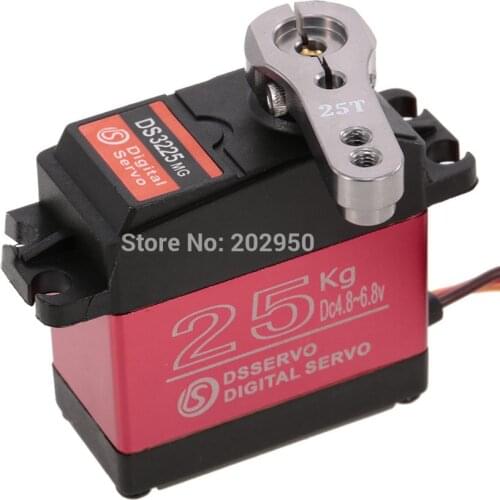 1XDS3225 Update Servo 25 KG Full Metal Gear Digital Servo Baja Servo Waterproof Servo For Baja Cars + Free Shipping