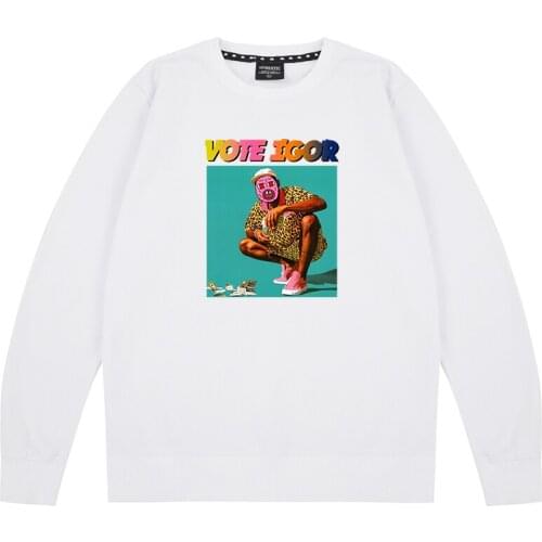 Tyler The Creator Rap Music Golf Wang OFWGKTA Skate Harajuku Sweatshirts Hoodies men women unisex Combed Cotton