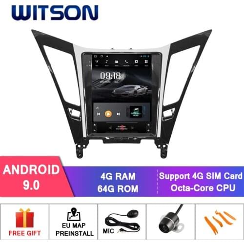 WITSON Android Vertical Screen car dvd player with GPS 4GB RAM+64G ROM For HYUNDAI SONATA car radio with GPS car audio