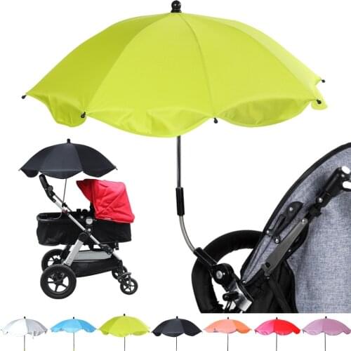 UV Protection Rainproof Baby Infant Stroller Cover Umbrella Can Be Bent Freely Does Not Rust Universal Stroller Accessories