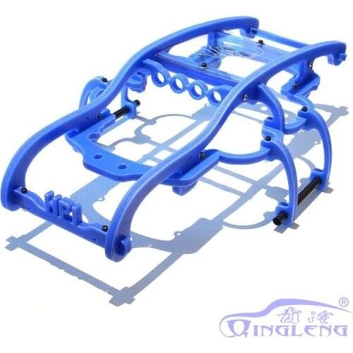 QL Super Nylon Roll Cage Vehicles Protection Frame Wheelie Bar for 1/8 HPI Savage Flux