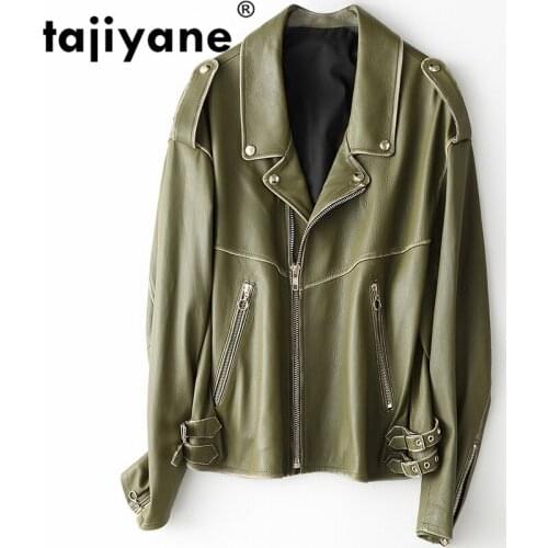 Real Women Jacket Genuine Leather Jacket Women Sheepskin Coat 2021 Spring Korean Short Moto Woman Coats HQ19-TZY8904A WPY67