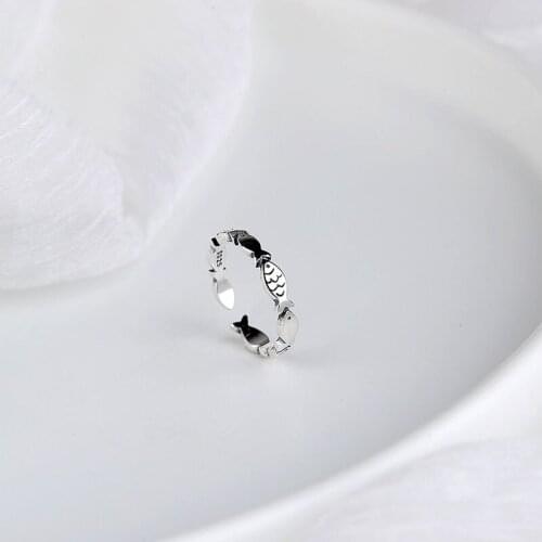 2019 New Arrival Pure 925 Sterling Silver Rings For Women Statement Adjustable Korean Ring Fine Jewelry Party Gifts Drop Ship