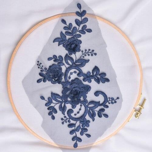 4PCS Wedding lace patch Dress Headdress Veil Wedding Shoes Lace Flower Applique Accessories Handmade DIY Patch