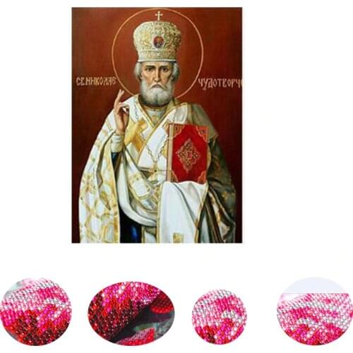 5d sale Round Religion Icons Diamond Painting Cross Stitch Kits Diamond Embroidery Home Decoration Mosaic Picture of Rhinestones