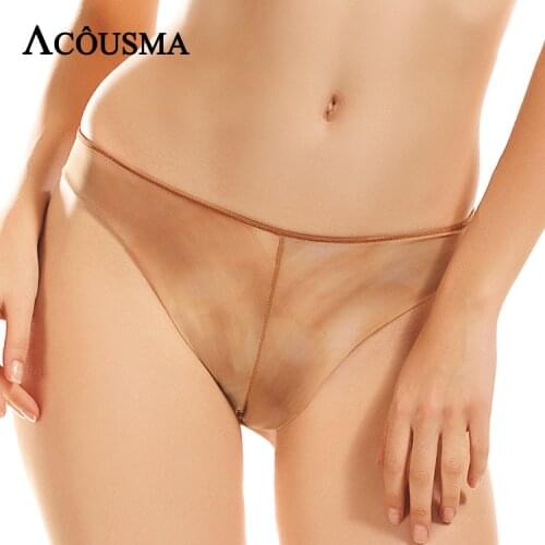 ACOUSMA Women Panties Sexy G-String Floral Embroidery Seamless Ladies T Back Thongs Panty Female Lingerie Underwear Mid Waist
