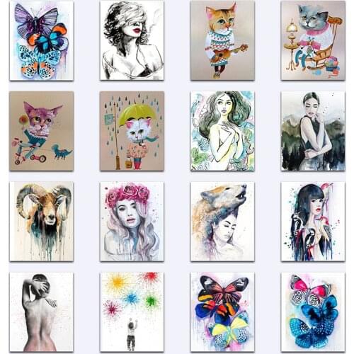 DIY Diamond painting Cross stitch Cartoon sexy beauty Full Square Diamond mosaic beautiful lady Diamond embroidery cute girl 05