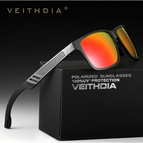 VEITHDIA 2020 Designer Mens Sunglasses Polarized Mirror Lens Men Sun Glasses Brand Aluminum Glasses Male Eyewears 6560