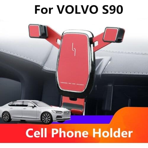 Car Phone Holders For VOLVO S90 Air Vent Mount Bracket GPS Holder Clip Stand FOR HUAWEI XIAOMI Car Accessories