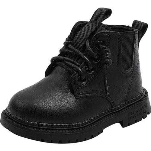 Baby Boys Boots Winter Girl ChildrenS Leather Shoes For Fashion Girl Autumn Ankle Martin Boots 2020 New 1 2 3 4 5 6 Year Old