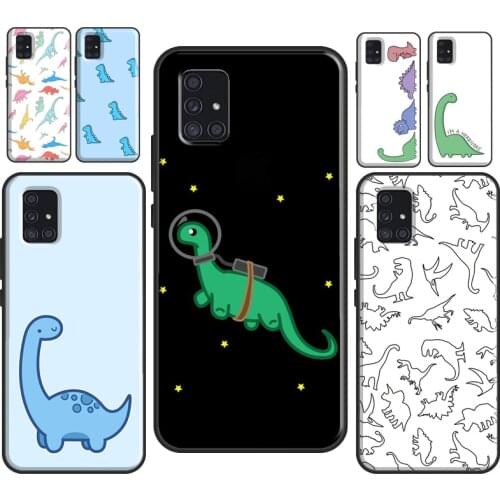 Cute Dino For Samsung A31 A51 A71 A11 M21 M31 Case For Galaxy A70 A50 A40 A10 A30 A20e A21S Cover