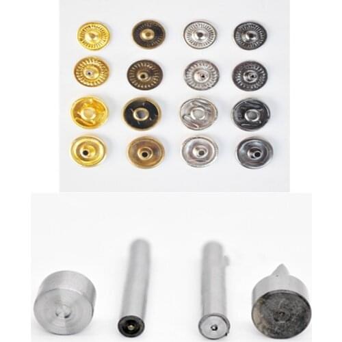 Blyth Doll clothes tools 6mm/8mm Mini The four buckle hand knocking Tools Sew on Snap Buttons doll clothing DIY accessories