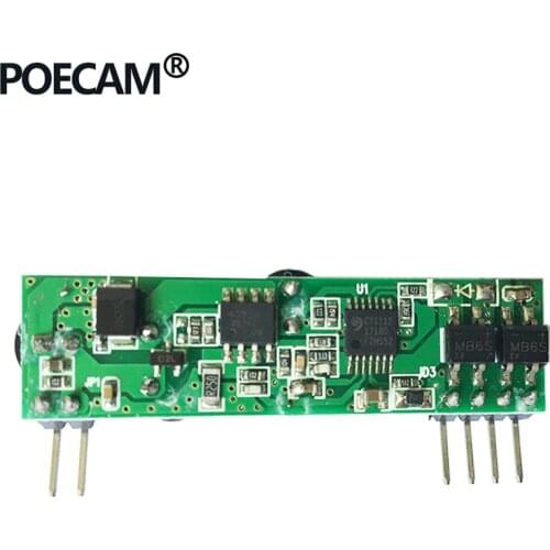 Injector IEEE802.3af 12V poe adapter module pcba built-in for ip camera/ip phone/wifi ap splitter injector output 12V1A