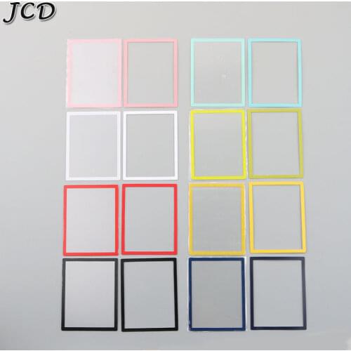 JCD 2pcs/lot Multi color Upper LCD Screen Lens Plastic Cover+ lower frame replacement for Nintend DS Lite for NDSL Game Console