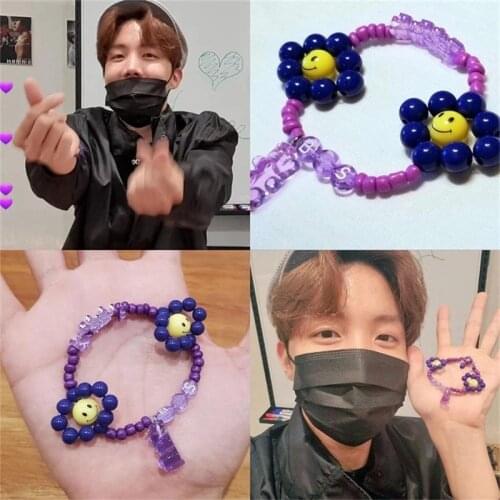 KPOP Bangtanboys J-HOPE Bracelet Bracelets Jewelry Beaded Peripheral JUNGKOOK V SUGA JIMIN JIN