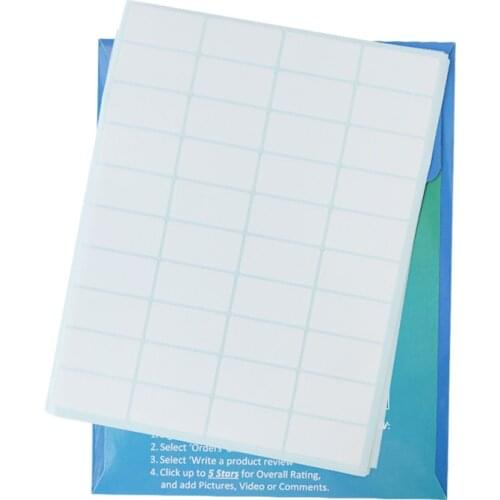 Blank Printable Dissolvable Food Safety Labels Sheet Food Rotation Prep 8.5 x 11 Inch (10 Sheets 400 Labels)