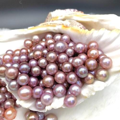MADALENA SARARA Wholesale Genuine Pearl AAA Grade Freshwater Pearl Round Natural Color High Brightness Luxury Pearl Bead