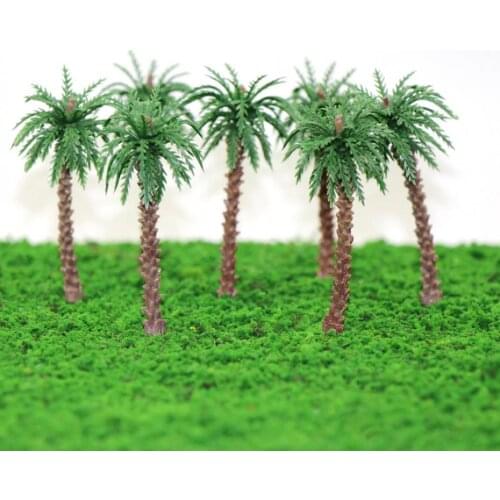 NEW 20pcs 45mm-170mm Height Model Palm Trees Model Layout Train Scale 1:400-1:50 model train ho scale YS02 railway modeling