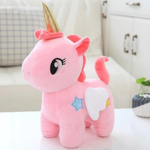 10/25CM Nice Unicorn Plush Toy Stuffed Unicornio Animal Dolls Soft Cartoon Toys for Children Girl Kids Birthday Gift