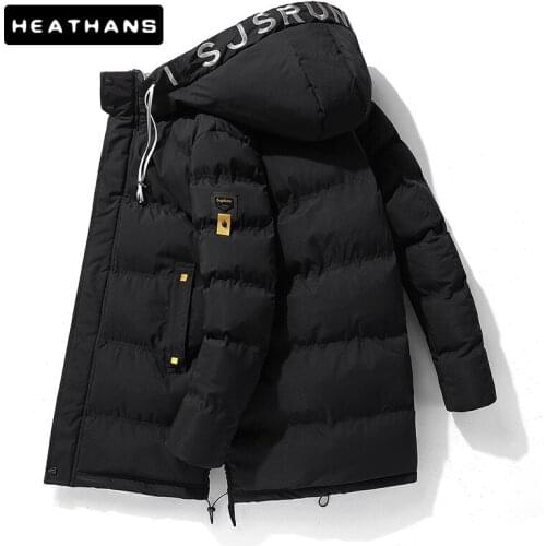 -25 Degree Warm Winter Mens Long Parkas Jacket Coat Hooded Thick Cotton Jacket Parka Coats Male Fashion Clothing Casual Men Top
