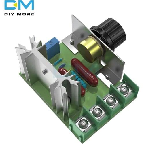 AC 220V 2000W SCR Voltage Regulator Dimming Dimmers Speed Controller Thermostat Electronic Voltage Regulator Module